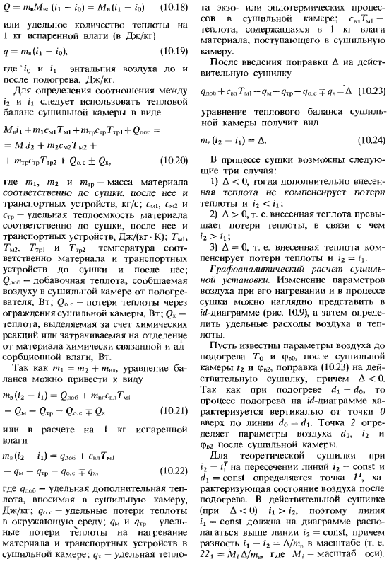 Особенности сушильных установок