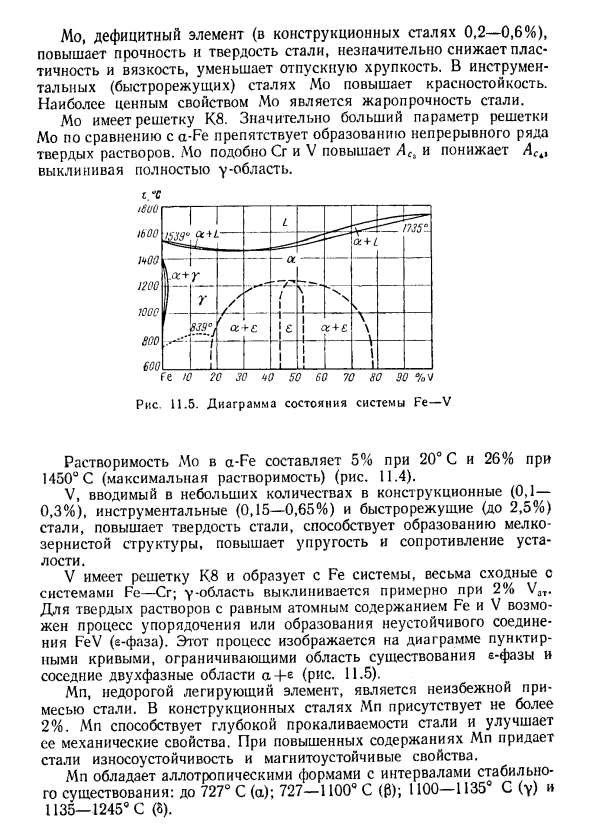 Общая характеристика влияния легирующих элементов