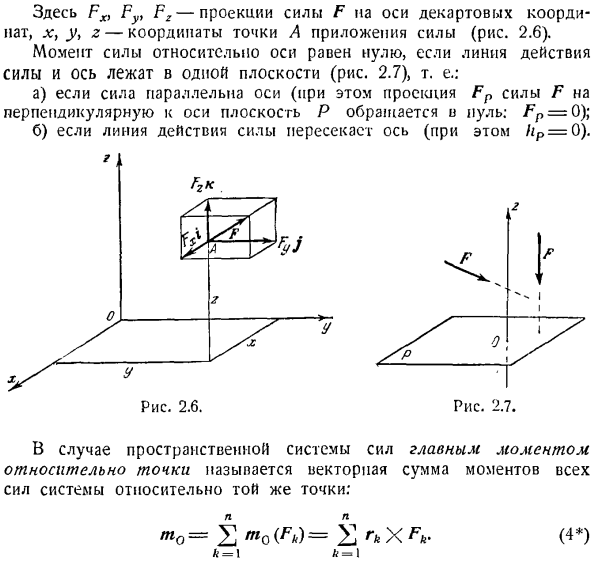 Произвольная пространственная система сил