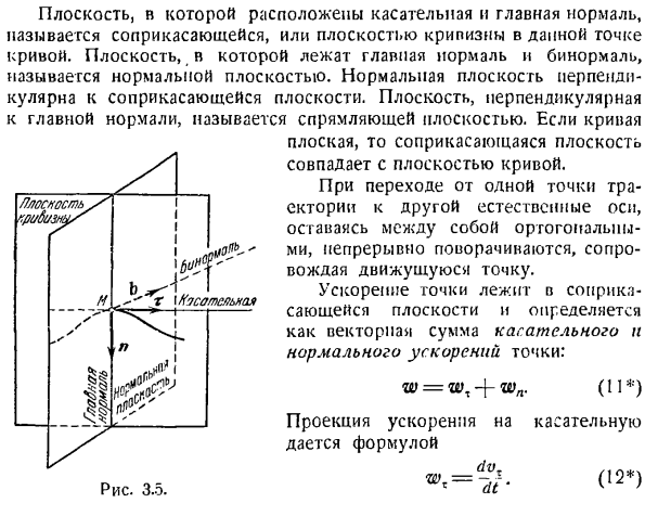 Скорость и ускорение точки