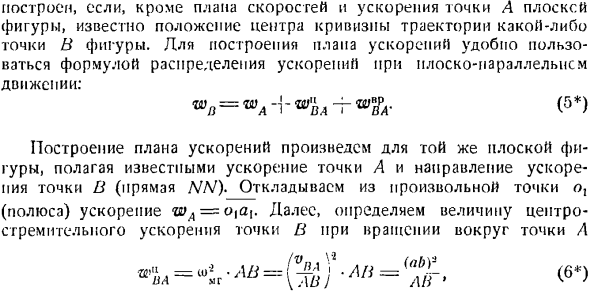 План скоростей и план ускорения