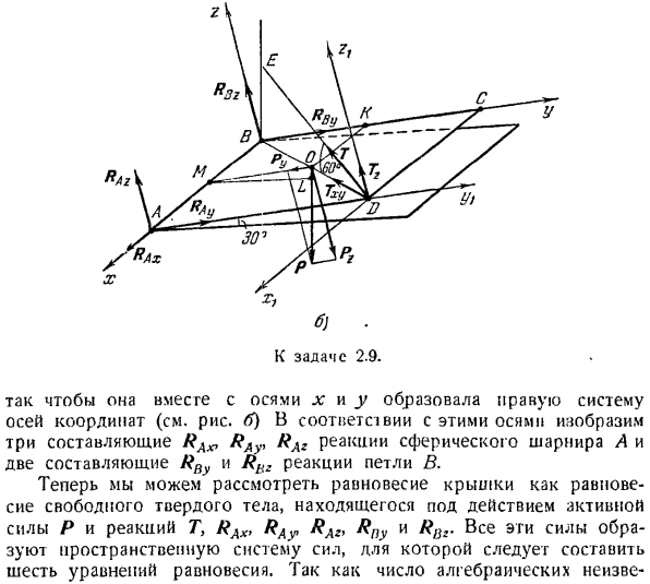 Произвольная пространственная система сил