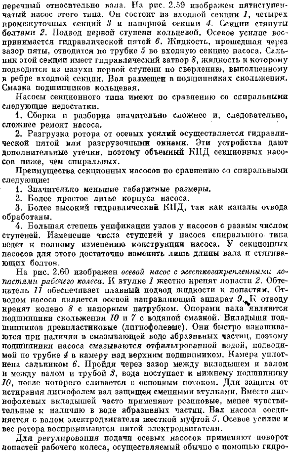 Основные конструктивные разновидности лопастных насосов