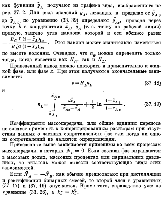 Интегральные уравнения для колонны