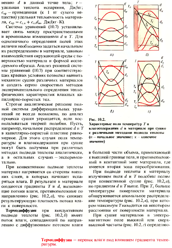 Процессы сушки и увлажнения