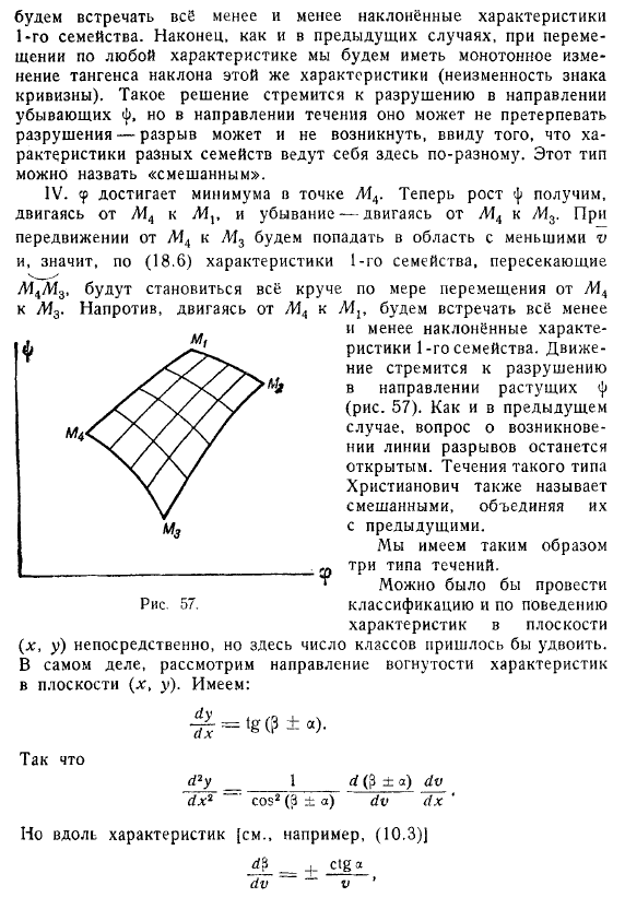 Классификация сверхзвуковых течений по Христиановичу