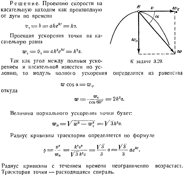 Скорость и ускорение точки