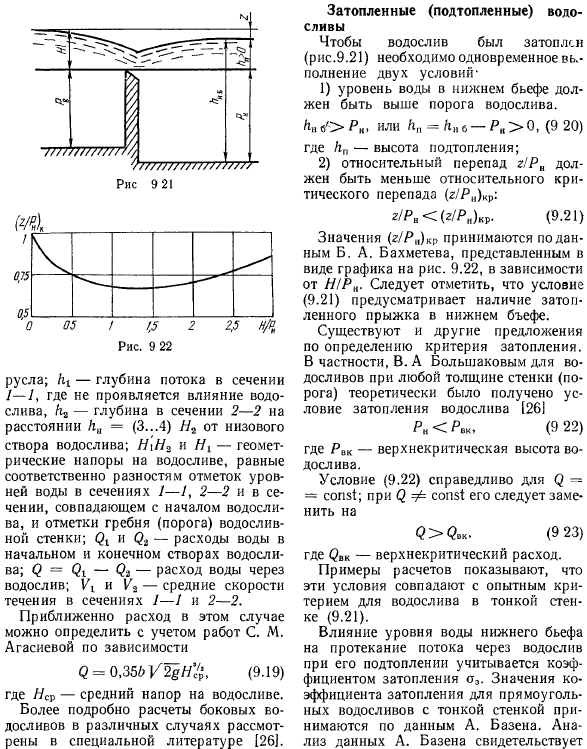 Водосливы с тонкой стенкой