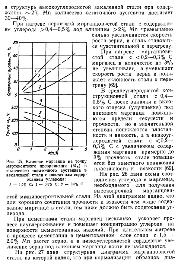 Влияние марганца на структуру и свойства стали