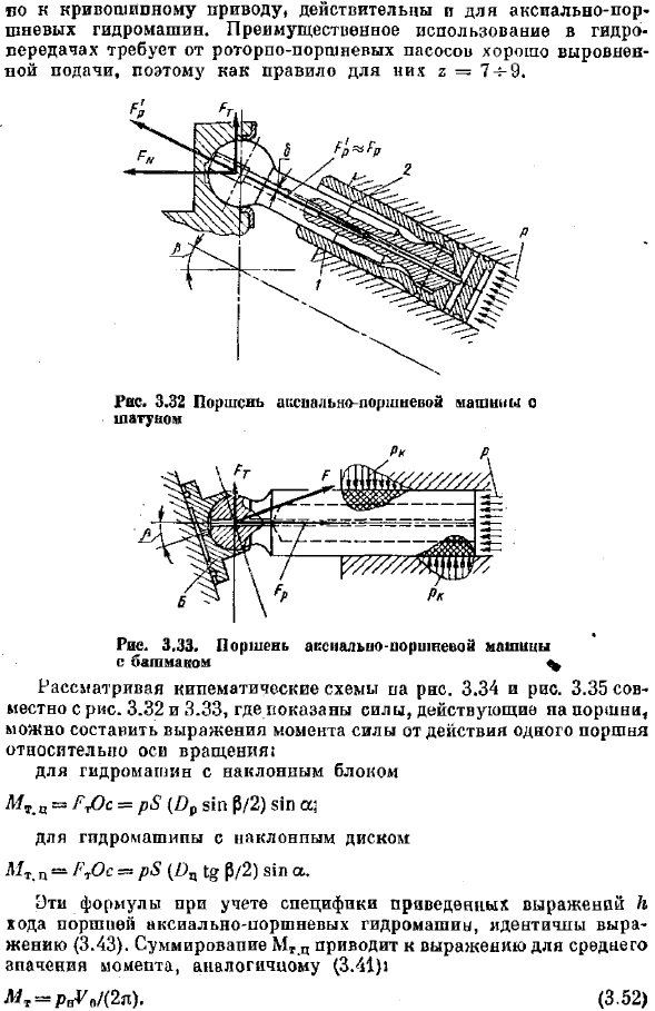 Аксиально-поршневые гидромашины