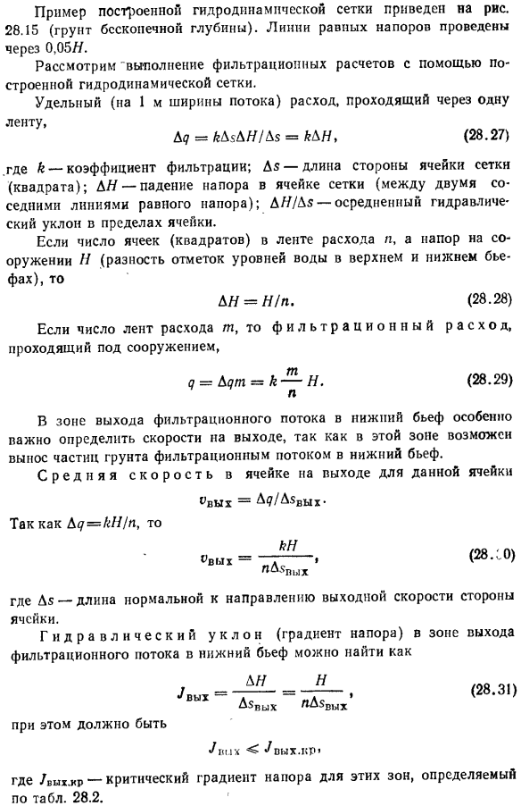 Неплавно изменяющееся напорное движение грунтовых вод.