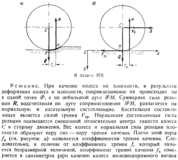 Динамика плоского движения твердого тела