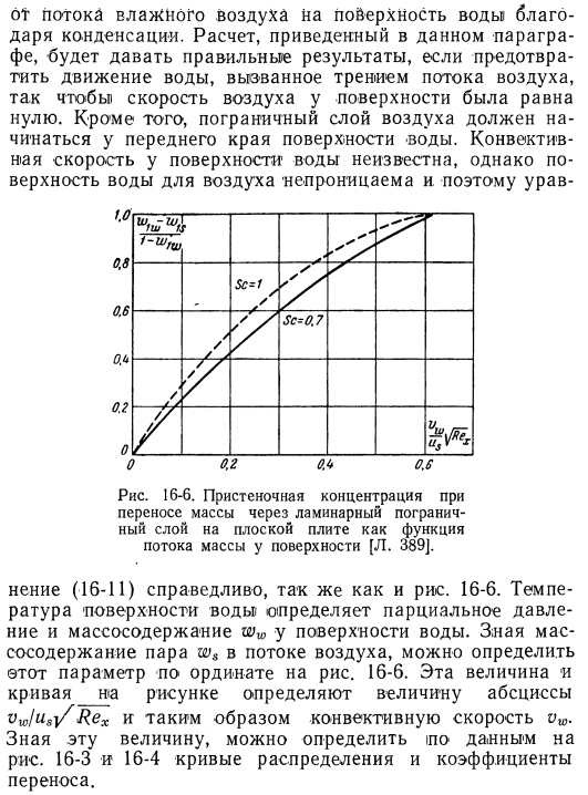 Ламинарный пограничный слой на плоской плите при переносе массы и тепла