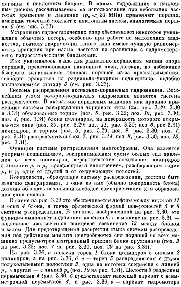 Аксиально-поршневые гидромашины