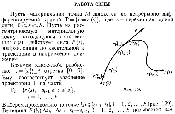 Работа силы