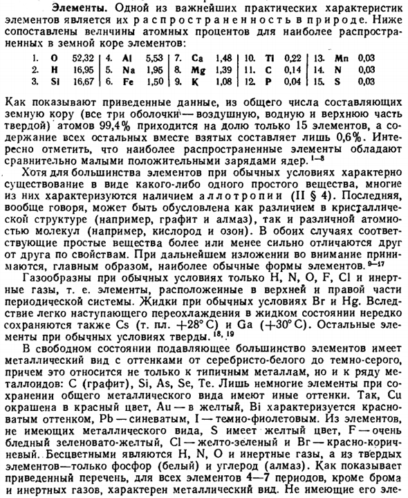 Элементы в химии