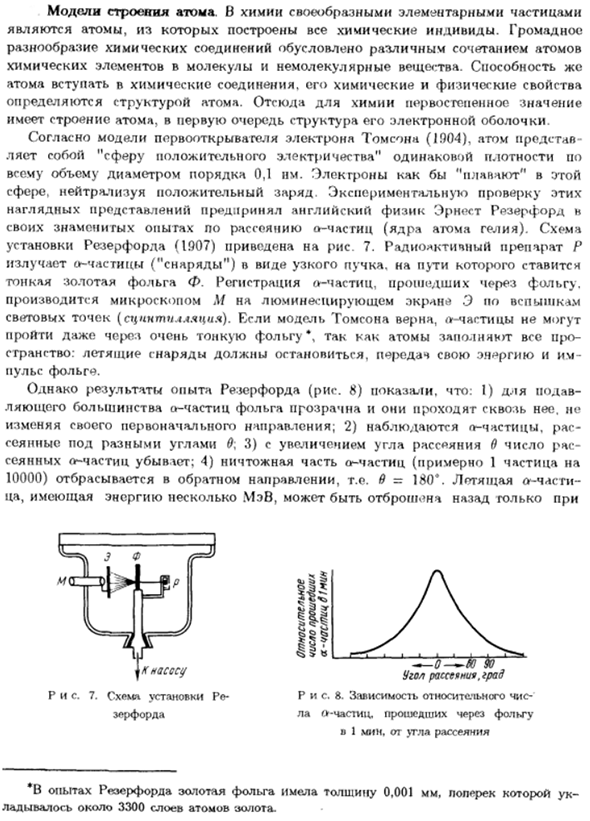 Модели строения атома