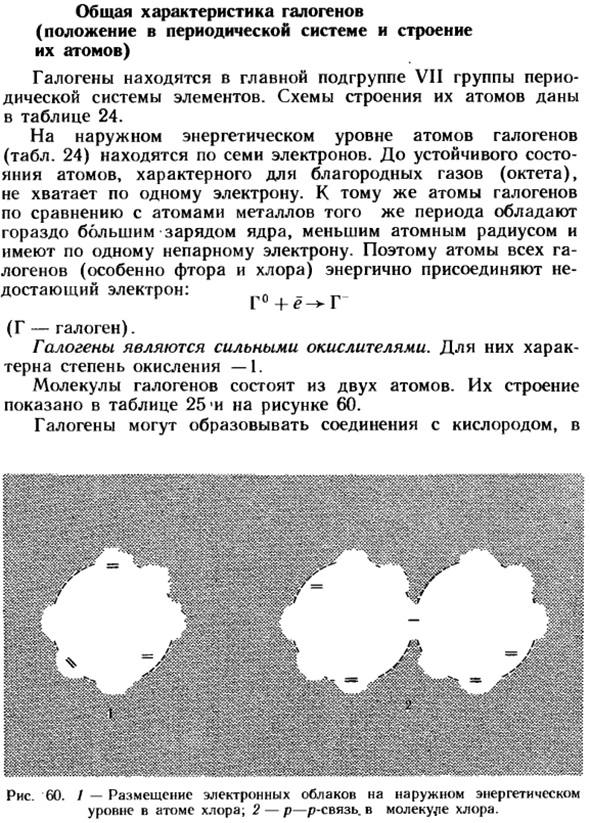 Общая характеристика галогенов