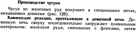Производство чугуна