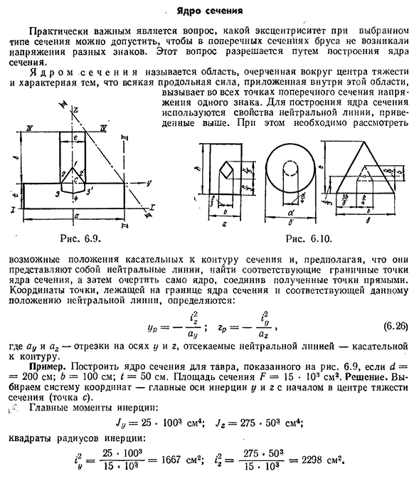 Ядро сечения