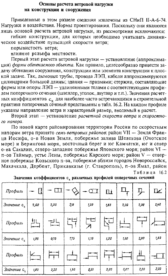 Основы расчета ветровой нагрузки на конструкции и сооружения