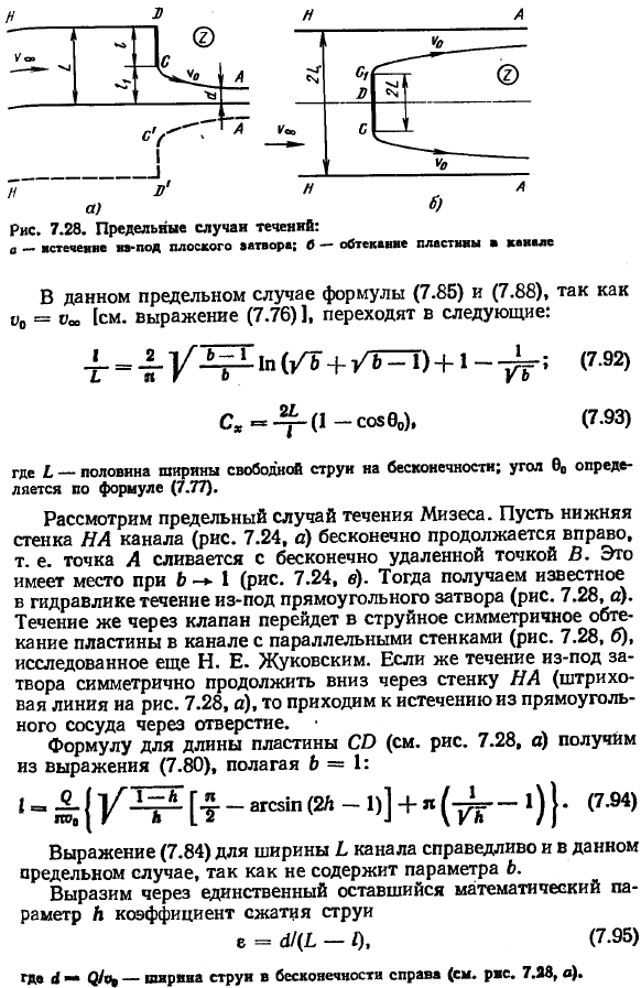 Истечение жидкости из резервуаров, через клапан, из-под затвора. Пластина в свободной струе и в канале.