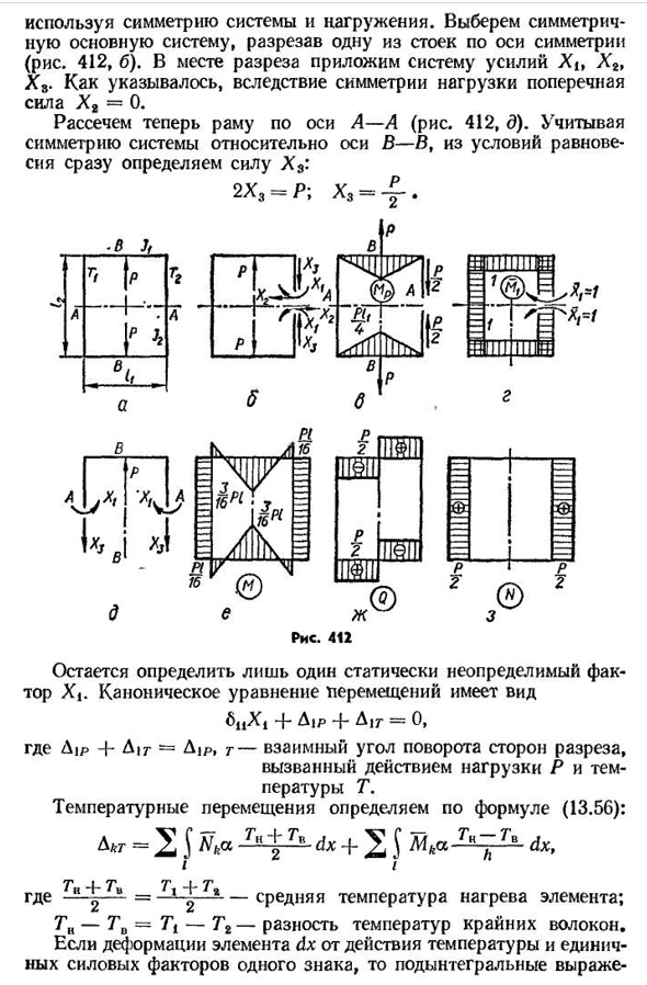 Канонические уравнения метода сил