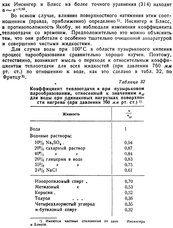 Пузырьковое кипение на горизонтальных и вертикальных поверхностях нагрева при свободной конвекции