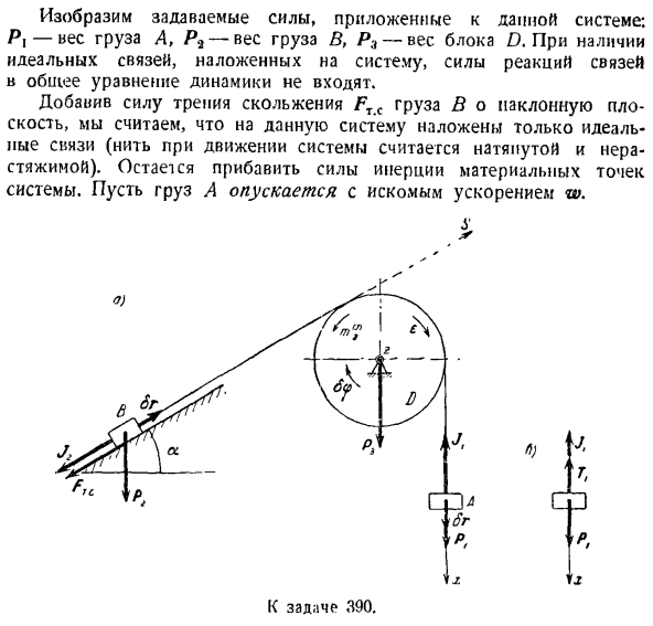 Общее управление динамики системы материальных точек