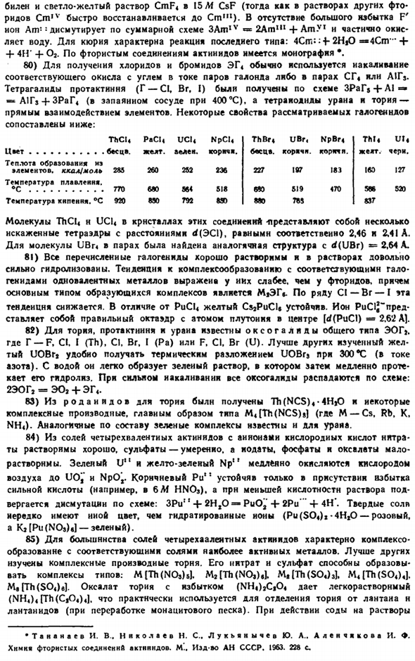 Семейство актинидов