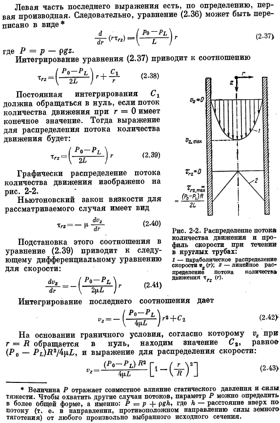 Течение в круглой трубе