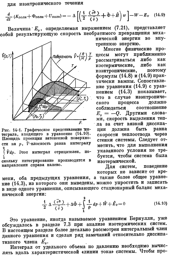 Макроскопический баланс механической энергии (уравнение Бернулли)