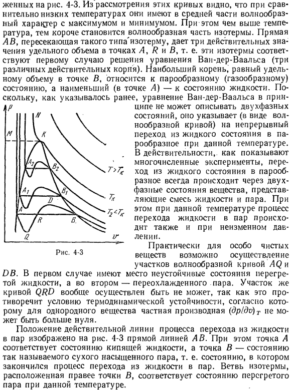 Анализ уравнения Ван-дер-Ваальса.