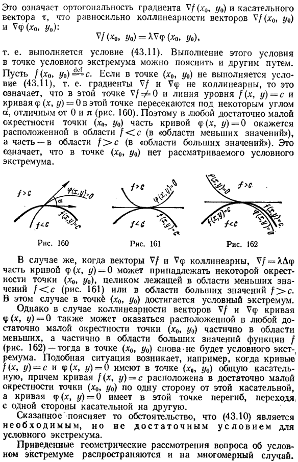 Геометрическая интерпретация метода Лагранжа