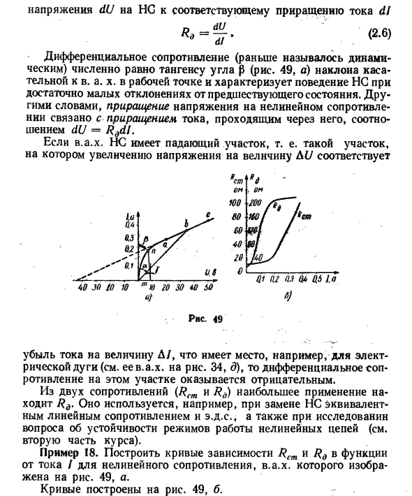 Статическое и дифференциальное сопротивления