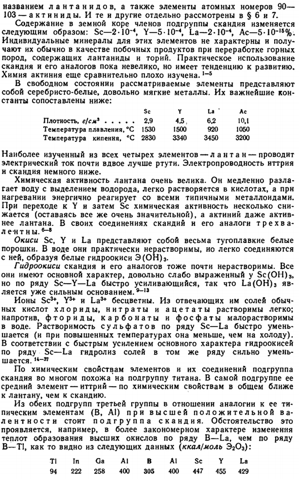 Подгруппа скандия