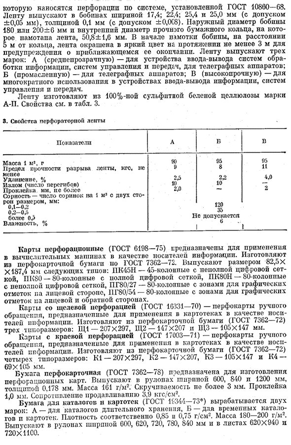 Бумага-программоноситель