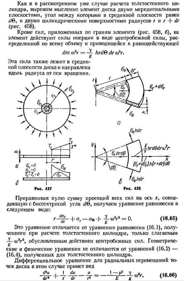 Расчет вращающихся дисков