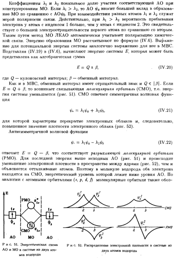 Понятие о методе молекулярных орбиталей