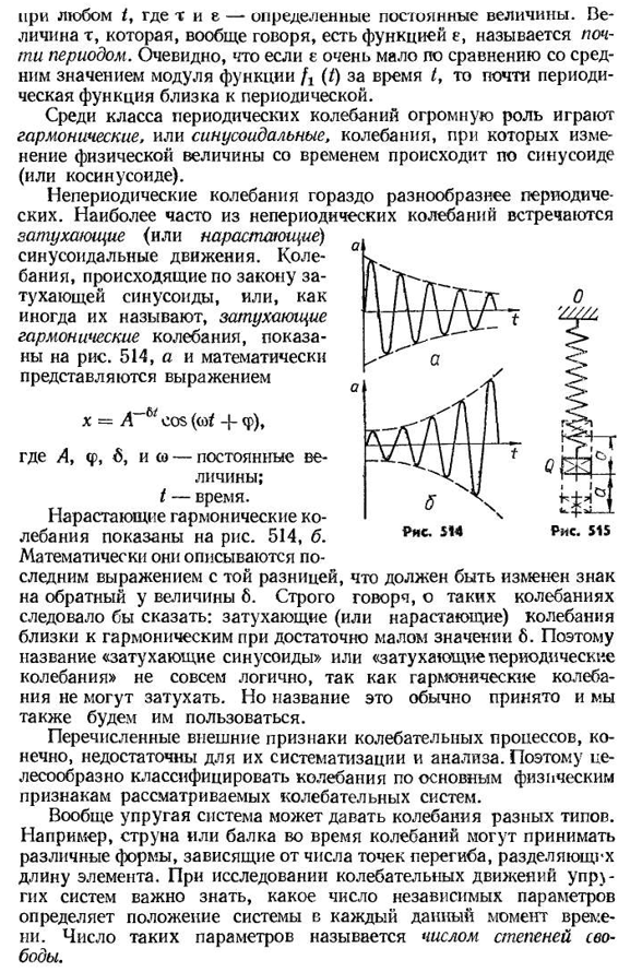 Ведение. классификация механических колебаний