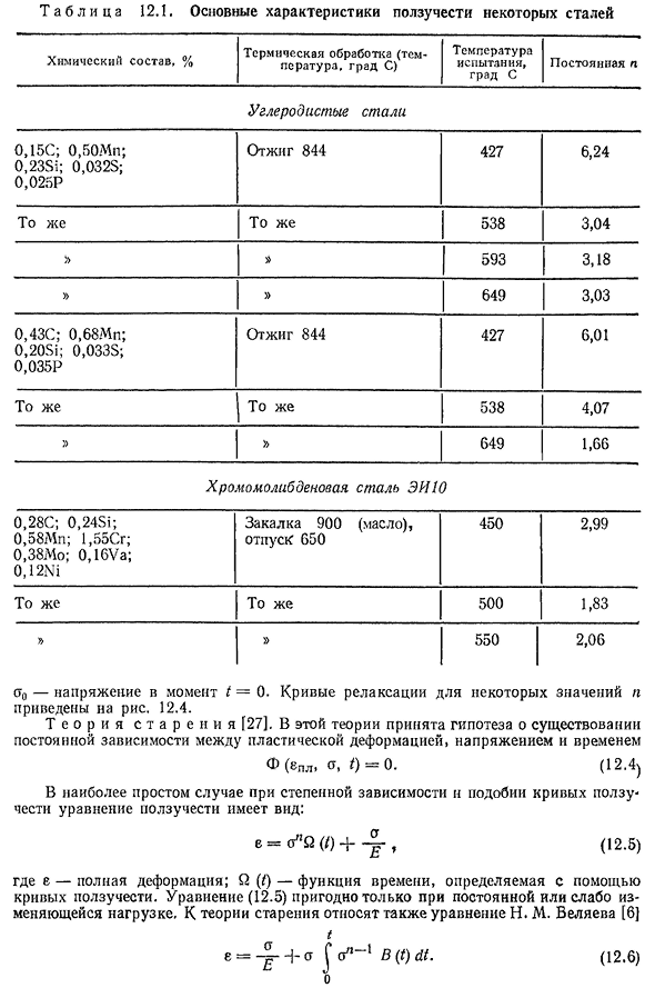 Теории ползучести