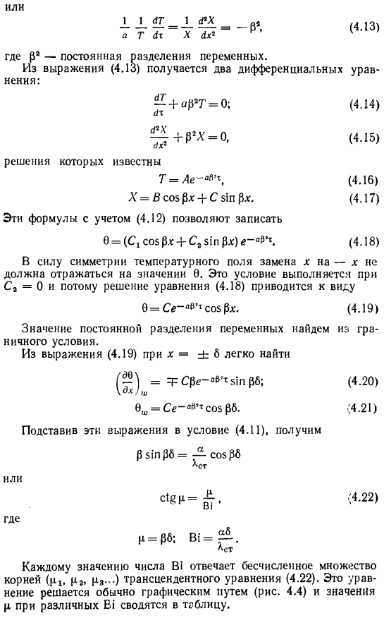 Результаты аналитического решения