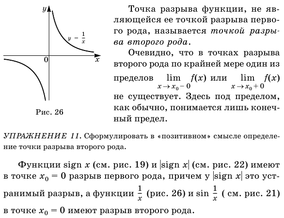 Классификация точек разрыва функции