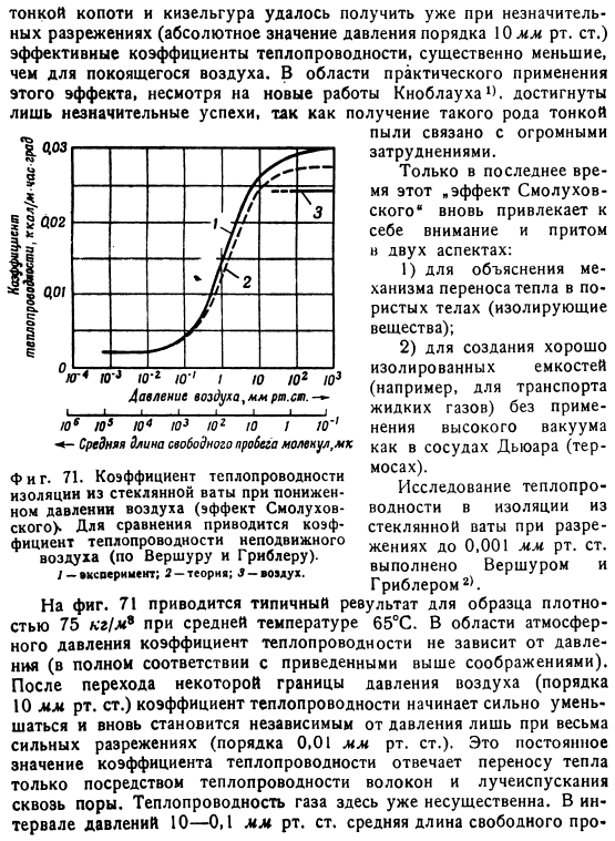 Теплопроводность в разреженных газах