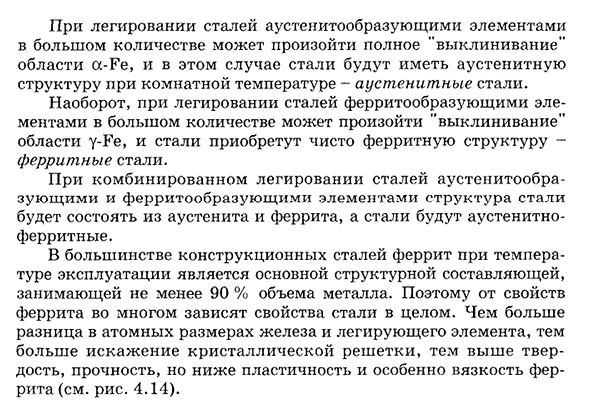 Влияние легирующих элементов на превращения и свойства стали