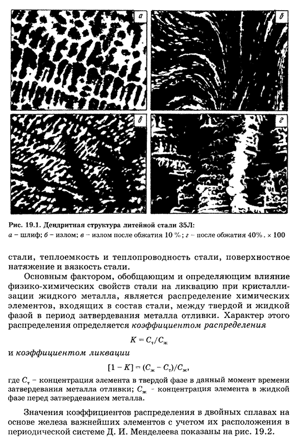 Характеристика литейных сталей