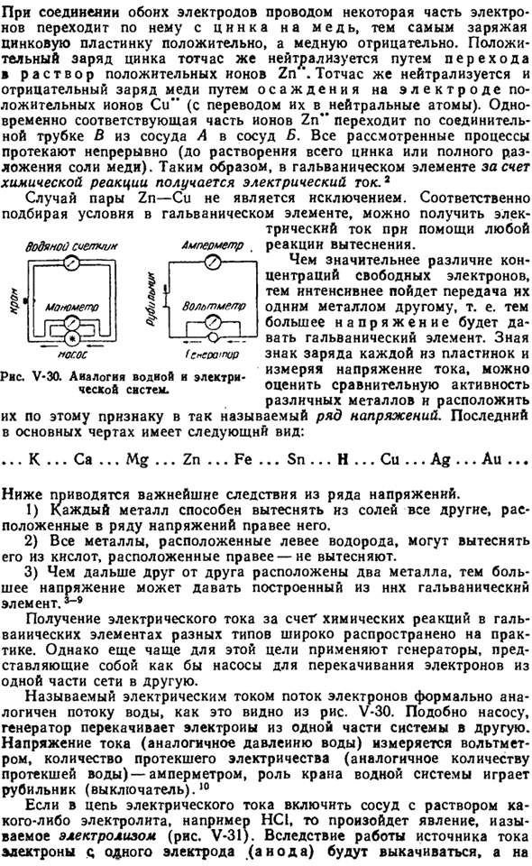 Химия и электрический ток