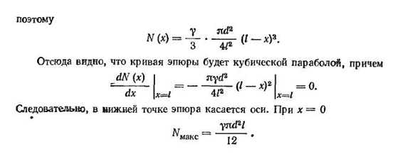 Эпюры продольных сил