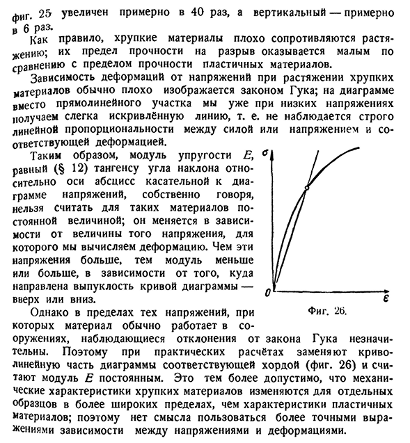 Диаграммы растяжения для пластичных и хрупких материалов