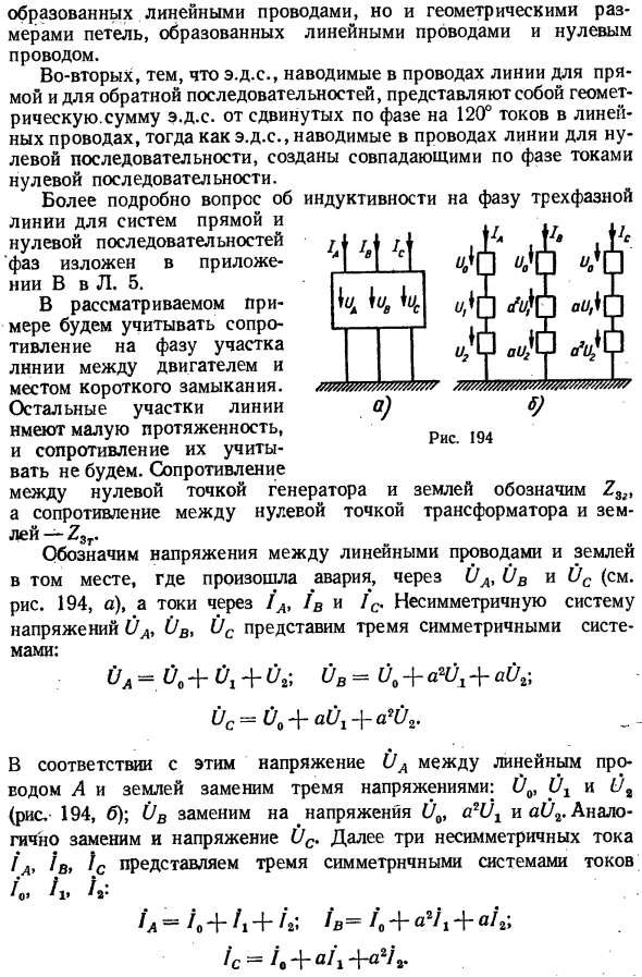 Основы метода симметричных составляющих